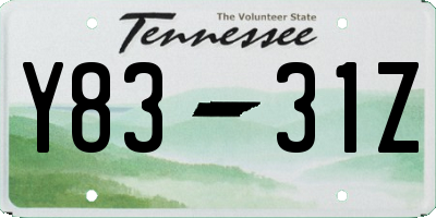 TN license plate Y8331Z