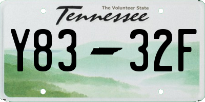 TN license plate Y8332F
