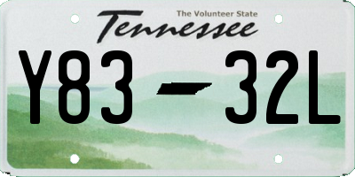 TN license plate Y8332L