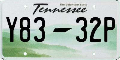 TN license plate Y8332P