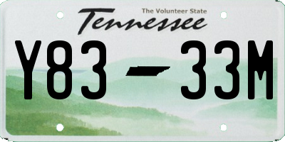 TN license plate Y8333M