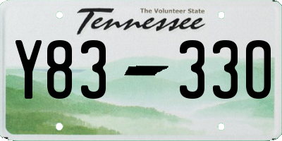 TN license plate Y8333O