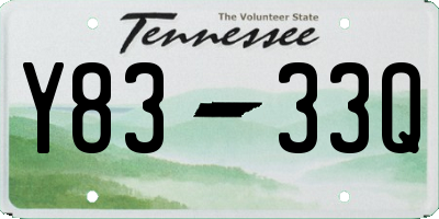 TN license plate Y8333Q