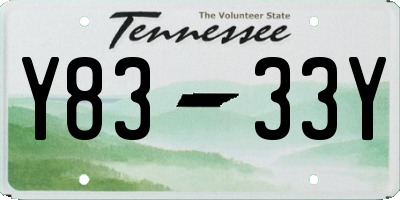 TN license plate Y8333Y