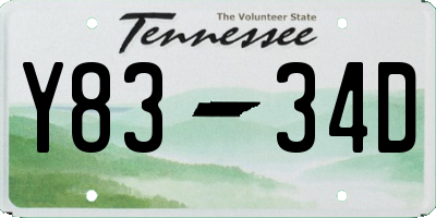 TN license plate Y8334D
