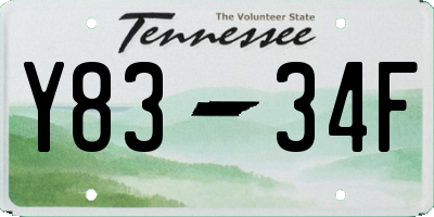 TN license plate Y8334F