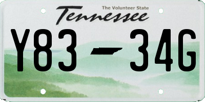 TN license plate Y8334G