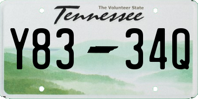 TN license plate Y8334Q