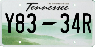 TN license plate Y8334R