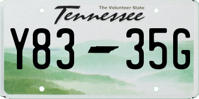 TN license plate Y8335G