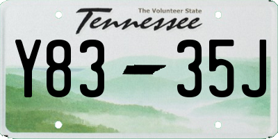 TN license plate Y8335J