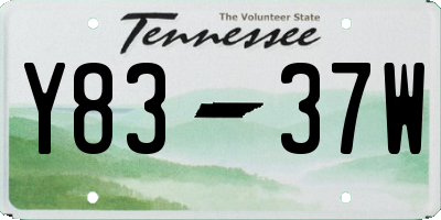 TN license plate Y8337W
