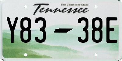 TN license plate Y8338E