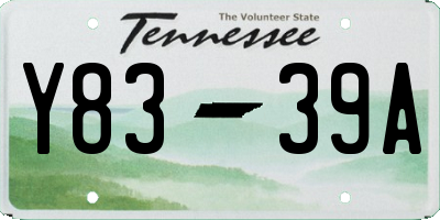 TN license plate Y8339A