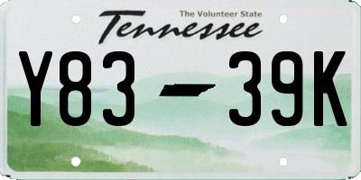 TN license plate Y8339K