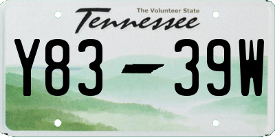 TN license plate Y8339W