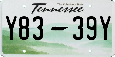 TN license plate Y8339Y