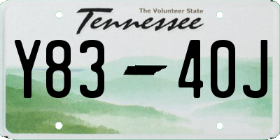 TN license plate Y8340J