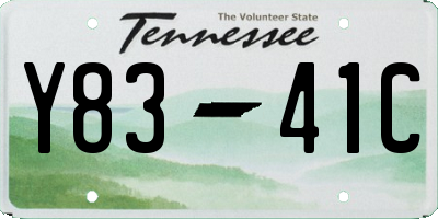 TN license plate Y8341C