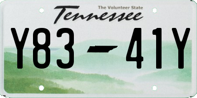 TN license plate Y8341Y