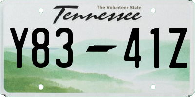 TN license plate Y8341Z
