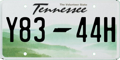 TN license plate Y8344H