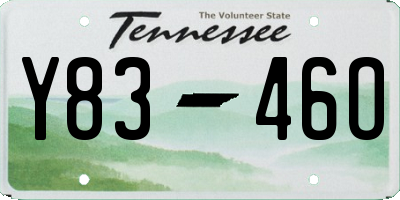 TN license plate Y8346O