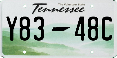 TN license plate Y8348C