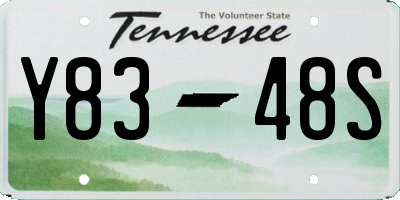 TN license plate Y8348S