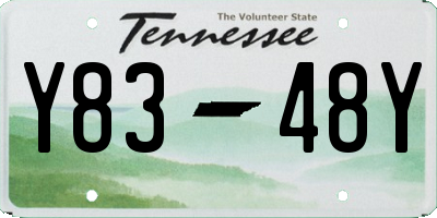TN license plate Y8348Y