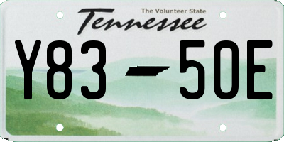 TN license plate Y8350E