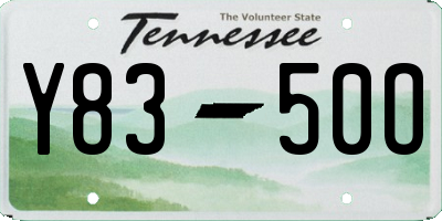 TN license plate Y8350O