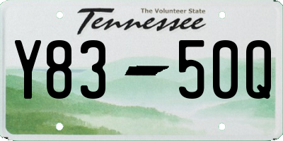 TN license plate Y8350Q