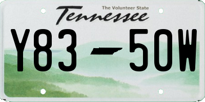 TN license plate Y8350W