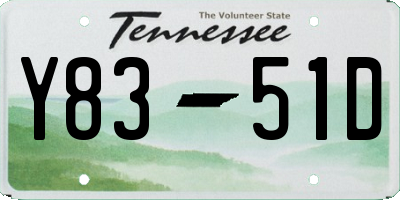 TN license plate Y8351D