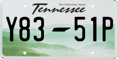 TN license plate Y8351P