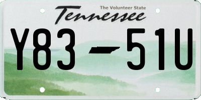 TN license plate Y8351U