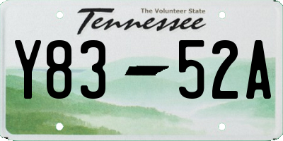TN license plate Y8352A