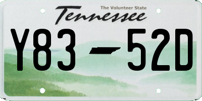 TN license plate Y8352D