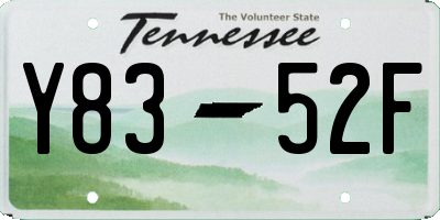 TN license plate Y8352F