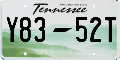 TN license plate Y8352T