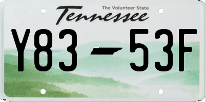 TN license plate Y8353F