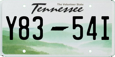 TN license plate Y8354I