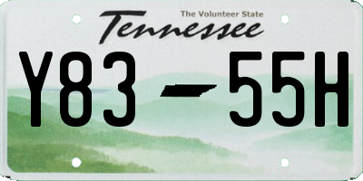 TN license plate Y8355H