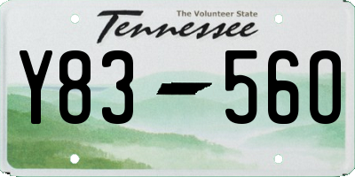 TN license plate Y8356O
