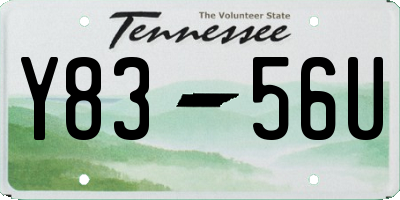 TN license plate Y8356U