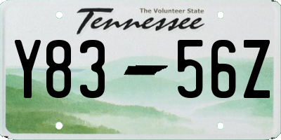 TN license plate Y8356Z