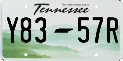 TN license plate Y8357R