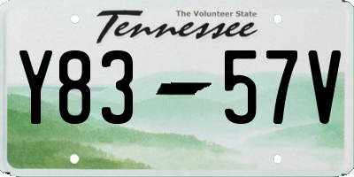 TN license plate Y8357V