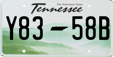 TN license plate Y8358B